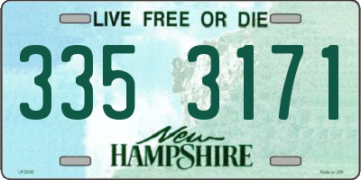 NH license plate 3353171