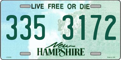 NH license plate 3353172