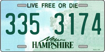 NH license plate 3353174
