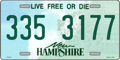 NH license plate 3353177