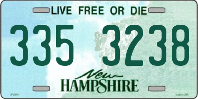 NH license plate 3353238
