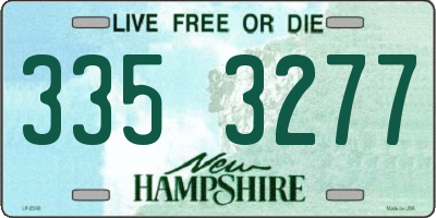 NH license plate 3353277