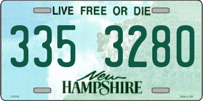 NH license plate 3353280