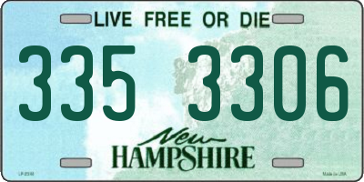 NH license plate 3353306