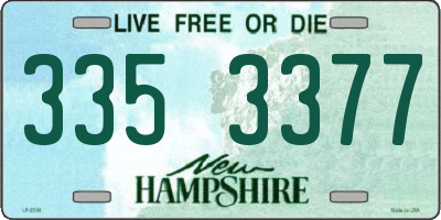 NH license plate 3353377