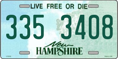 NH license plate 3353408