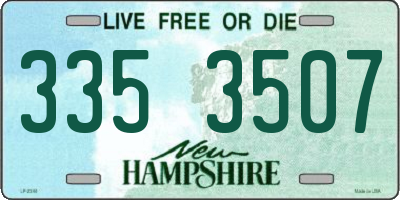 NH license plate 3353507