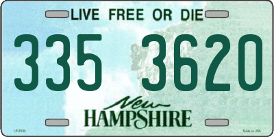 NH license plate 3353620