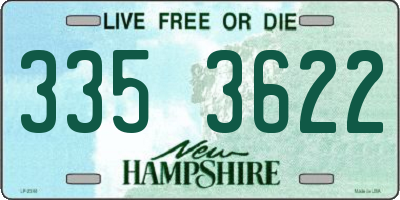 NH license plate 3353622