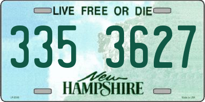 NH license plate 3353627