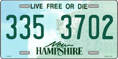 NH license plate 3353702