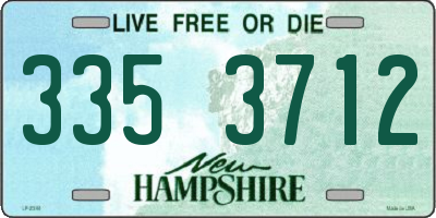 NH license plate 3353712
