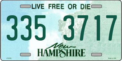 NH license plate 3353717