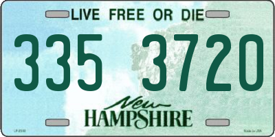NH license plate 3353720