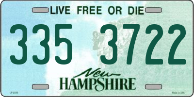 NH license plate 3353722