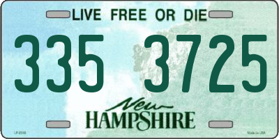 NH license plate 3353725