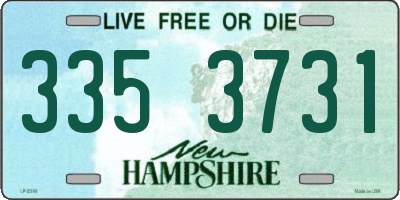 NH license plate 3353731