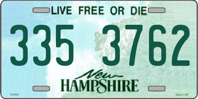 NH license plate 3353762