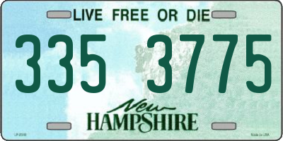 NH license plate 3353775