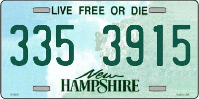 NH license plate 3353915