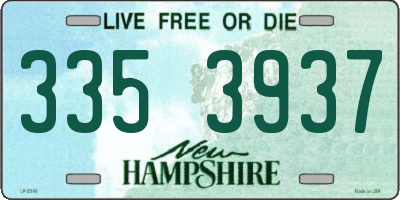 NH license plate 3353937