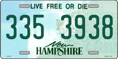 NH license plate 3353938