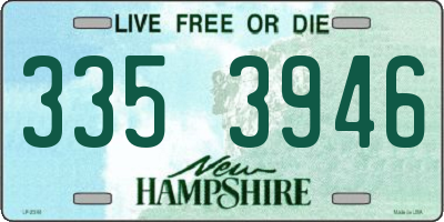NH license plate 3353946