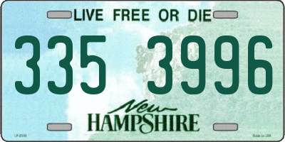 NH license plate 3353996