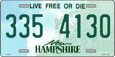 NH license plate 3354130