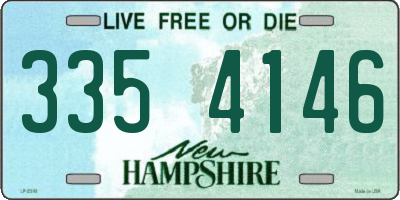 NH license plate 3354146