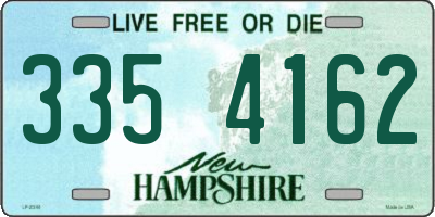 NH license plate 3354162
