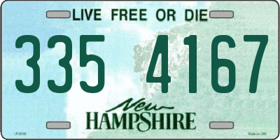 NH license plate 3354167