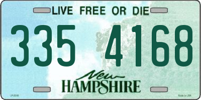 NH license plate 3354168