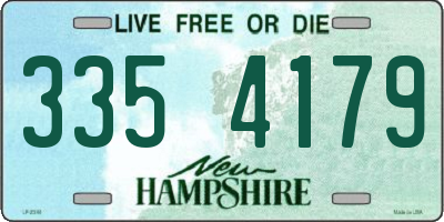 NH license plate 3354179