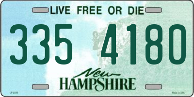 NH license plate 3354180