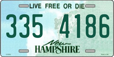 NH license plate 3354186