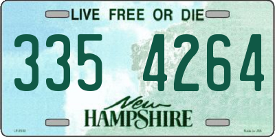 NH license plate 3354264