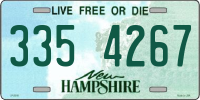 NH license plate 3354267
