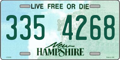 NH license plate 3354268