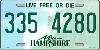 NH license plate 3354280