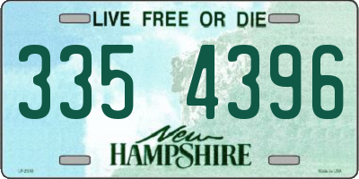NH license plate 3354396