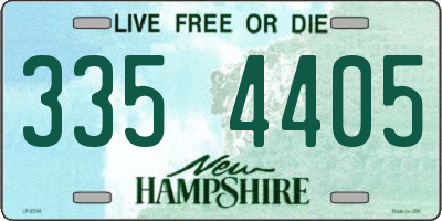 NH license plate 3354405