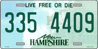 NH license plate 3354409