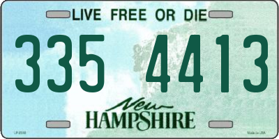 NH license plate 3354413