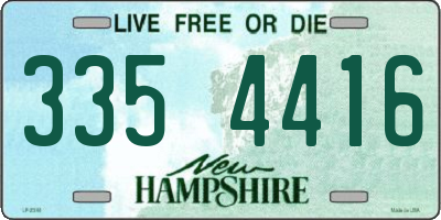 NH license plate 3354416