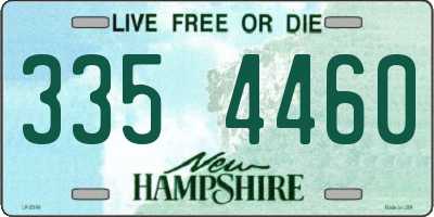 NH license plate 3354460