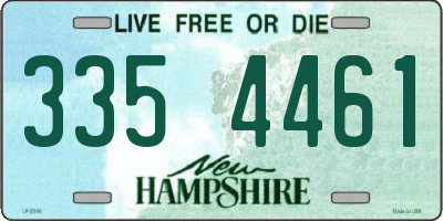 NH license plate 3354461