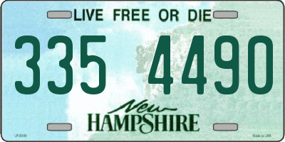 NH license plate 3354490