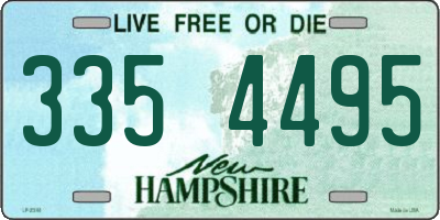 NH license plate 3354495