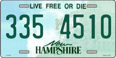 NH license plate 3354510